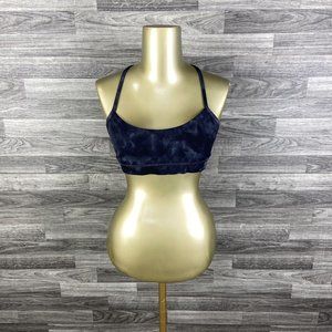 LULULEMON Scoop Neck Racerback Grey Tie Dye Yoga Sports Bra Women's Size 8